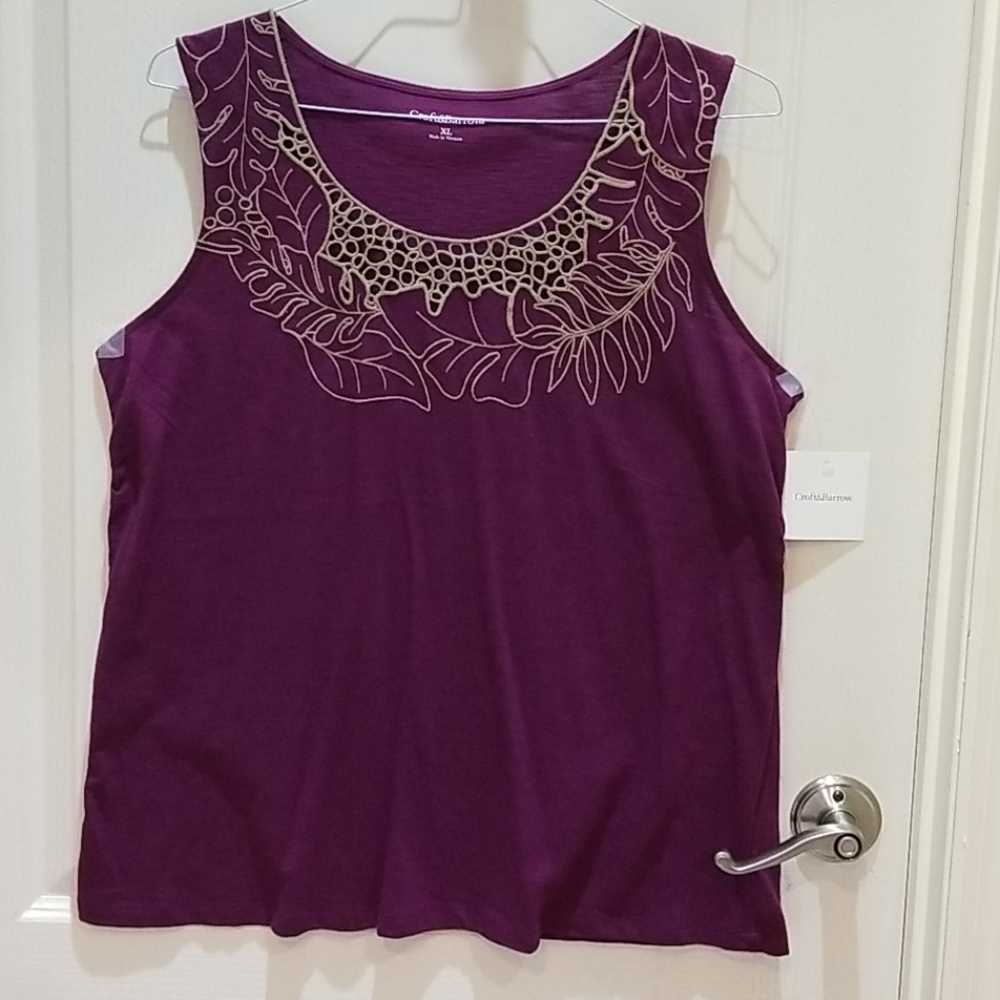 Ladies Decorative Tank Top